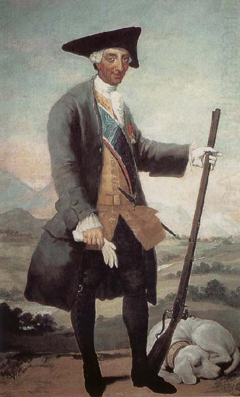 Portrait of Charles III in Huntin Costume, Francisco Goya